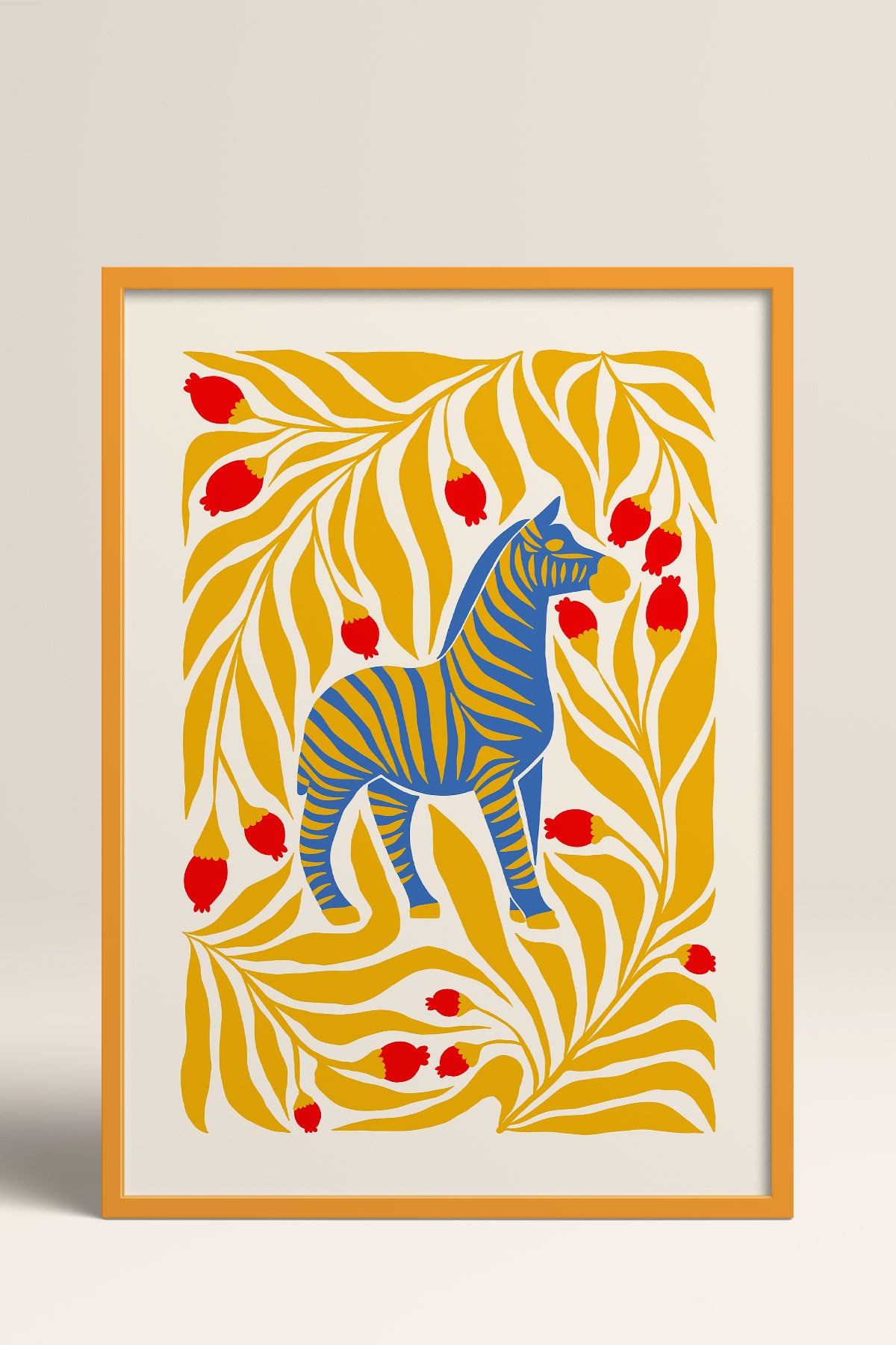 HOMEPACK Ahşap Çerçeveli Tablo Çerçeveli Poster Sanatsal Modern Duvar Dekoru FLOWER-144