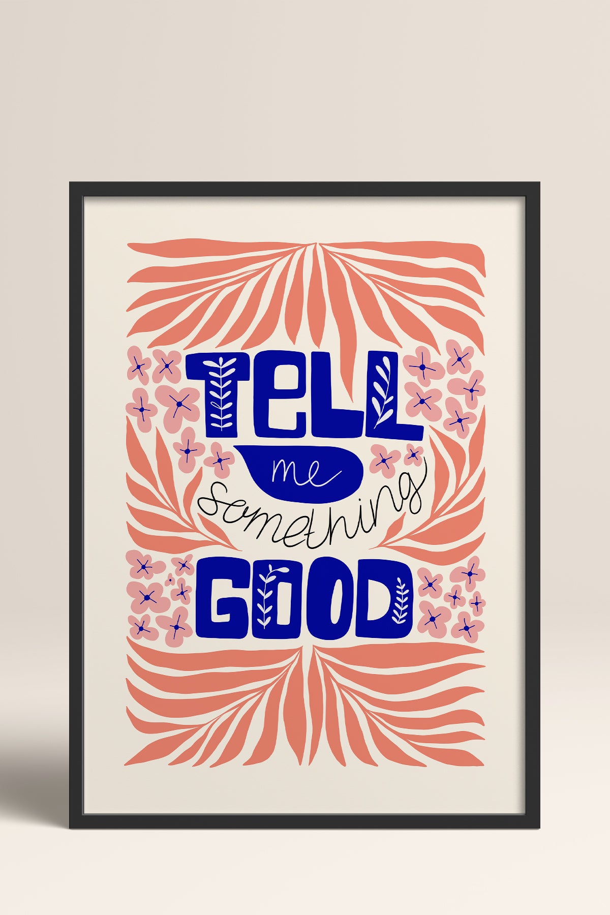 HOMEPACK Ahşap Çerçeveli Tablo Çerçeveli Poster Sanatsal Modern Duvar Dekoru FLOWER-146