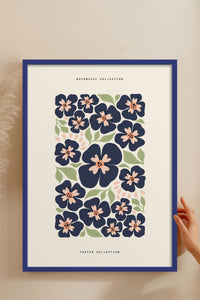 HOMEPACK Ahşap Çerçeveli Tablo Çerçeveli Poster Sanatsal Modern Duvar Dekoru FLOWER-151
