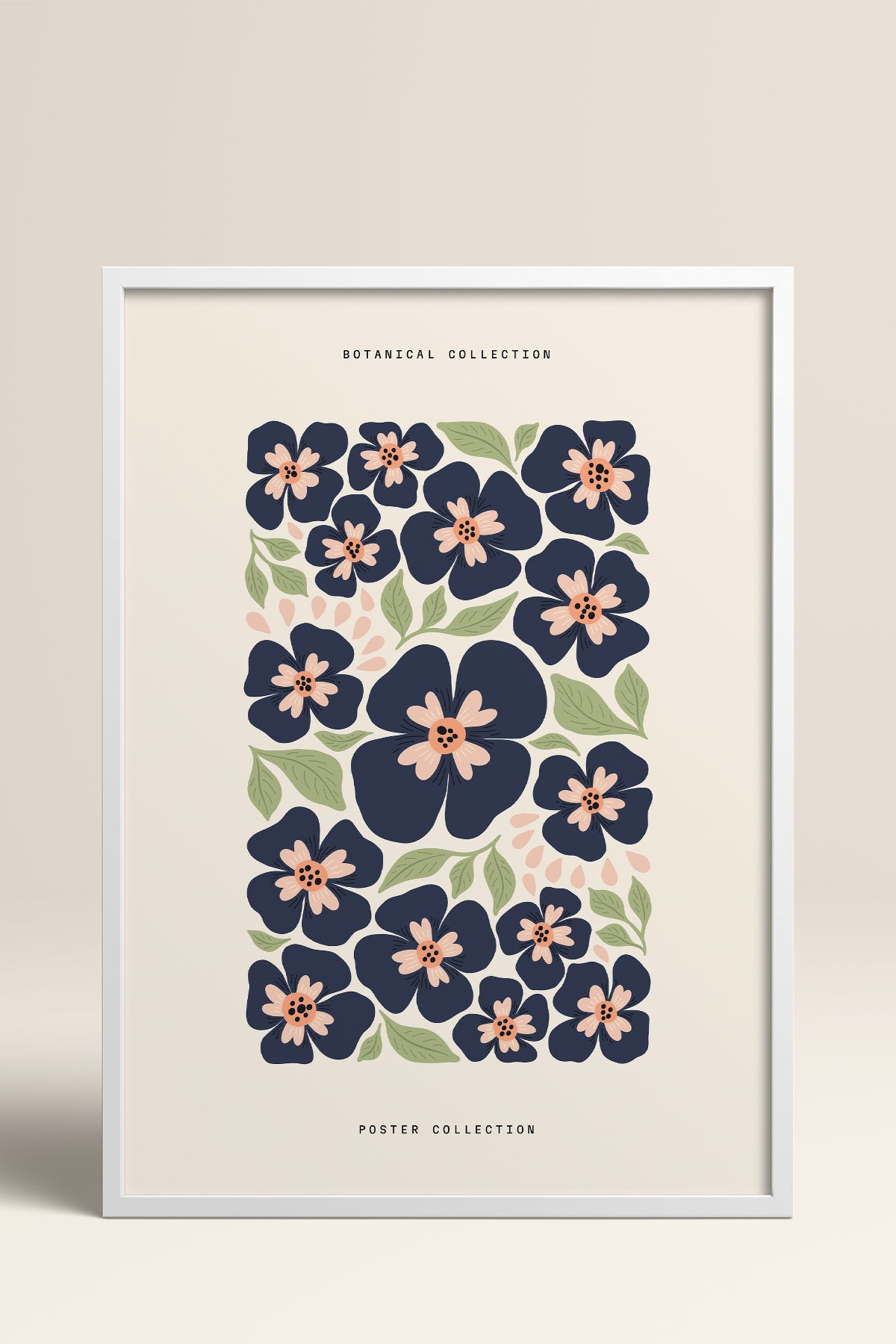HOMEPACK Ahşap Çerçeveli Tablo Çerçeveli Poster Sanatsal Modern Duvar Dekoru FLOWER-151