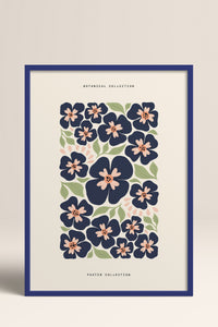 HOMEPACK Ahşap Çerçeveli Tablo Çerçeveli Poster Sanatsal Modern Duvar Dekoru FLOWER-151
