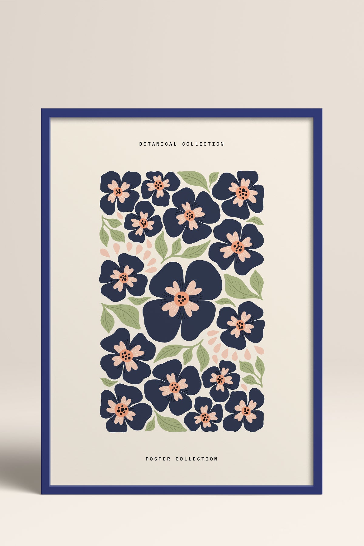 HOMEPACK Ahşap Çerçeveli Tablo Çerçeveli Poster Sanatsal Modern Duvar Dekoru FLOWER-151