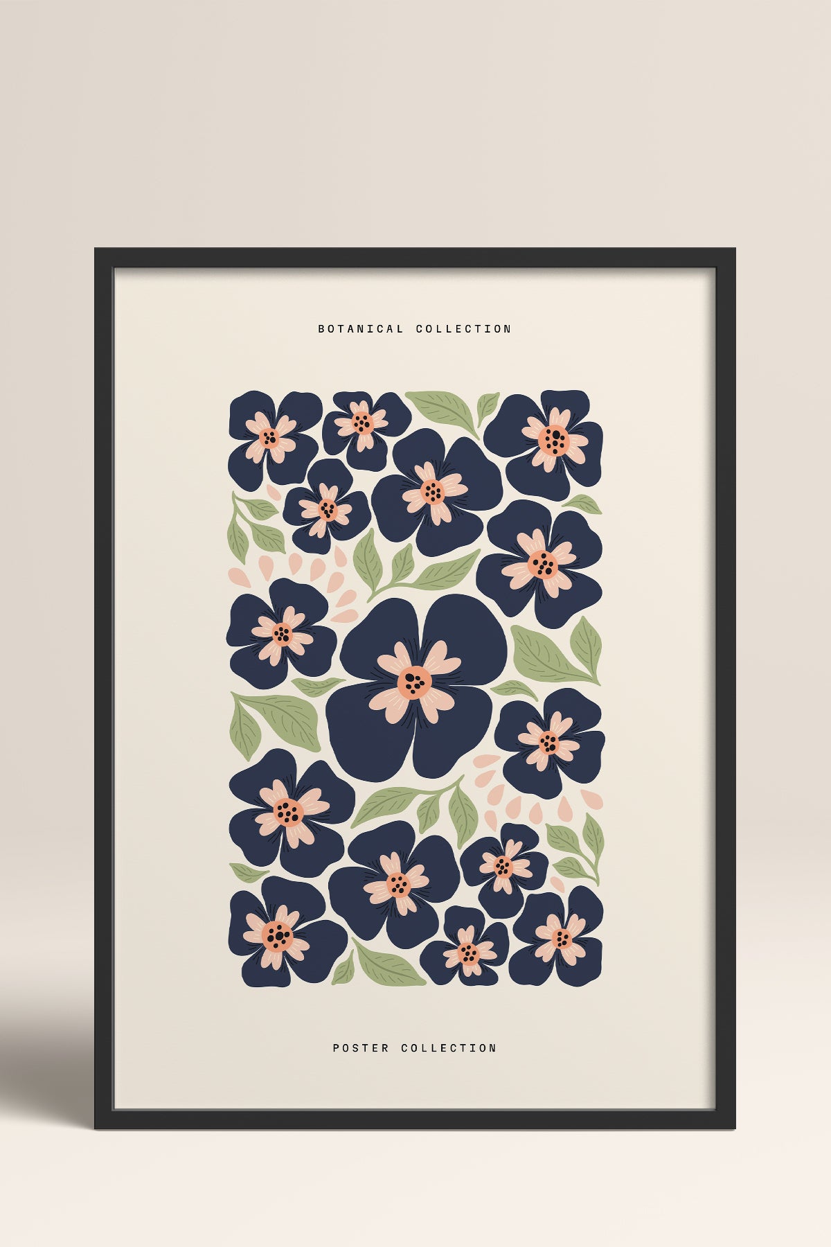 HOMEPACK Ahşap Çerçeveli Tablo Çerçeveli Poster Sanatsal Modern Duvar Dekoru FLOWER-151