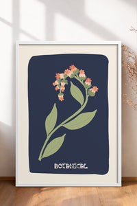 HOMEPACK Ahşap Çerçeveli Tablo Çerçeveli Poster Sanatsal Modern Duvar Dekoru FLOWER-154