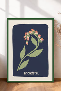 HOMEPACK Ahşap Çerçeveli Tablo Çerçeveli Poster Sanatsal Modern Duvar Dekoru FLOWER-154
