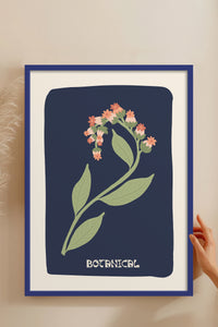 HOMEPACK Ahşap Çerçeveli Tablo Çerçeveli Poster Sanatsal Modern Duvar Dekoru FLOWER-154