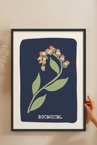 HOMEPACK Ahşap Çerçeveli Tablo Çerçeveli Poster Sanatsal Modern Duvar Dekoru FLOWER-154