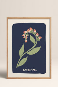 HOMEPACK Ahşap Çerçeveli Tablo Çerçeveli Poster Sanatsal Modern Duvar Dekoru FLOWER-154