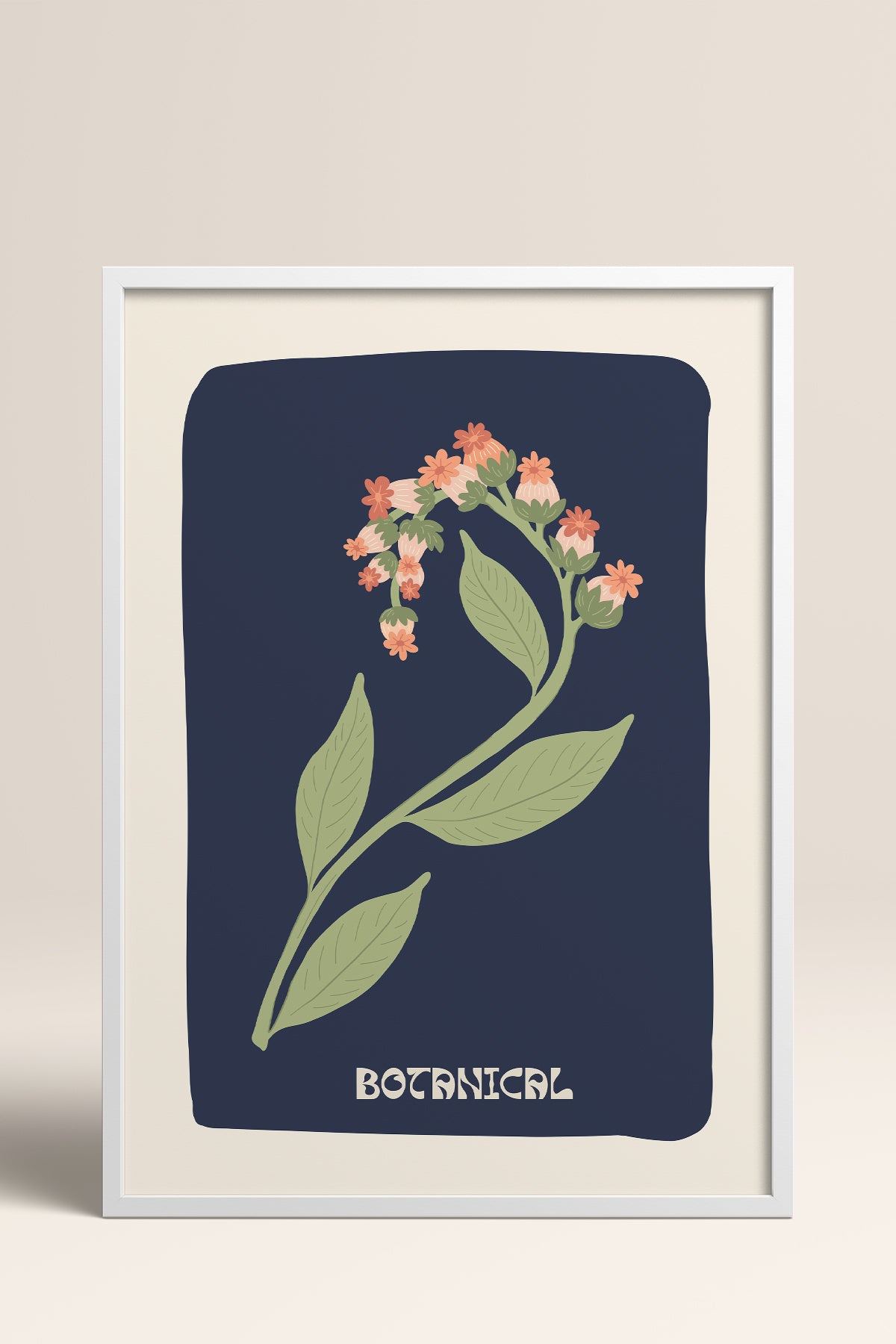 HOMEPACK Ahşap Çerçeveli Tablo Çerçeveli Poster Sanatsal Modern Duvar Dekoru FLOWER-154