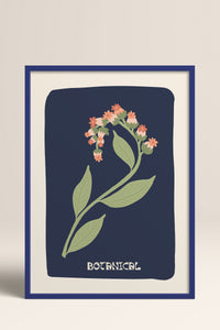 HOMEPACK Ahşap Çerçeveli Tablo Çerçeveli Poster Sanatsal Modern Duvar Dekoru FLOWER-154