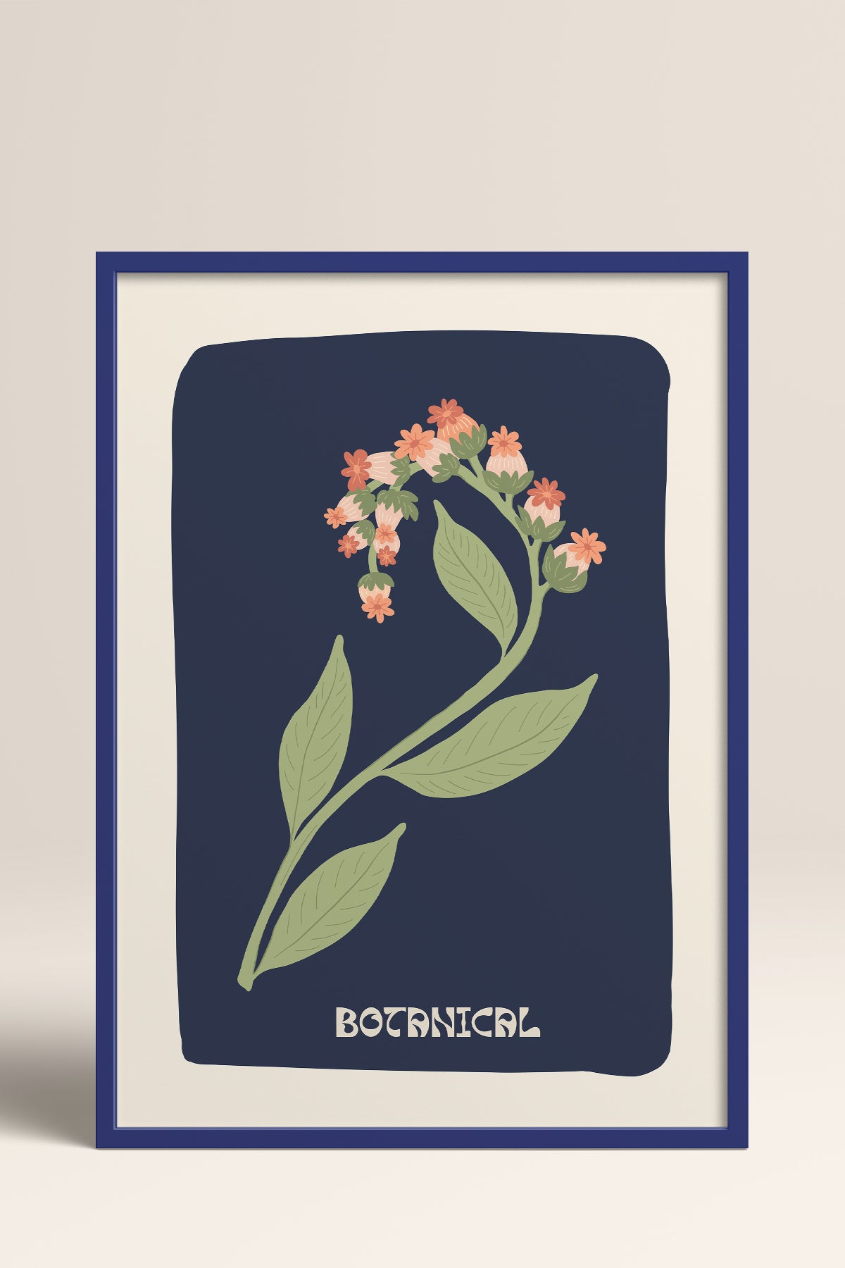 HOMEPACK Ahşap Çerçeveli Tablo Çerçeveli Poster Sanatsal Modern Duvar Dekoru FLOWER-154