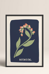 HOMEPACK Ahşap Çerçeveli Tablo Çerçeveli Poster Sanatsal Modern Duvar Dekoru FLOWER-154