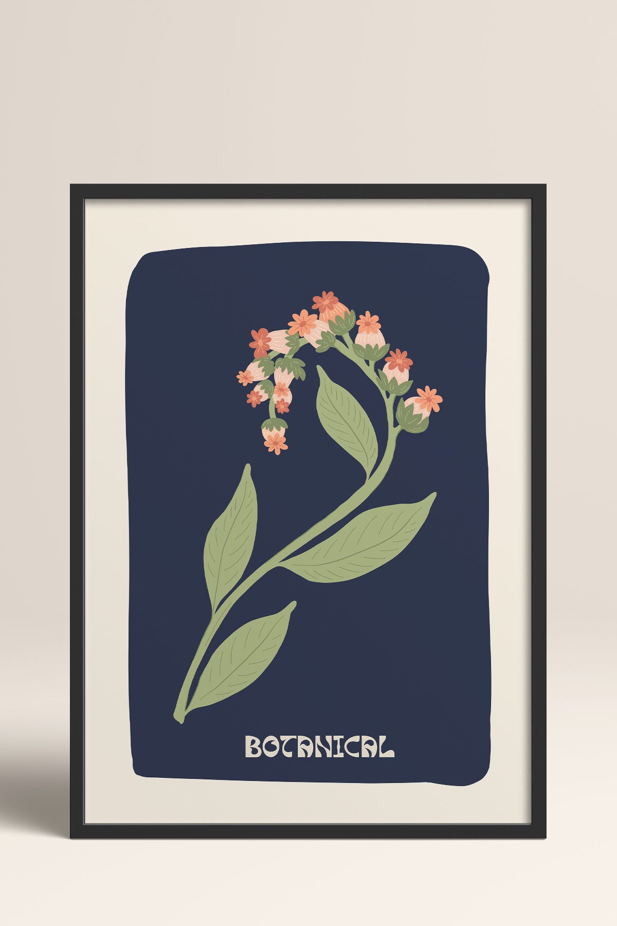 HOMEPACK Ahşap Çerçeveli Tablo Çerçeveli Poster Sanatsal Modern Duvar Dekoru FLOWER-154