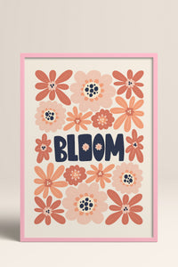HOMEPACK Ahşap Çerçeveli Tablo Çerçeveli Poster Sanatsal Modern Duvar Dekoru FLOWER-159