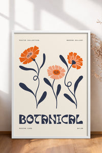 HOMEPACK Ahşap Çerçeveli Tablo Çerçeveli Poster Sanatsal Modern Duvar Dekoru FLOWER-160