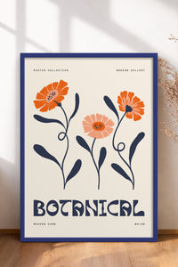 HOMEPACK Ahşap Çerçeveli Tablo Çerçeveli Poster Sanatsal Modern Duvar Dekoru FLOWER-160