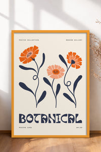 HOMEPACK Ahşap Çerçeveli Tablo Çerçeveli Poster Sanatsal Modern Duvar Dekoru FLOWER-160