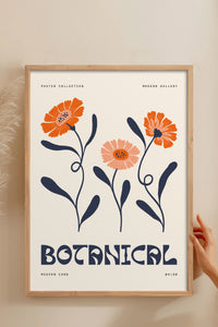 HOMEPACK Ahşap Çerçeveli Tablo Çerçeveli Poster Sanatsal Modern Duvar Dekoru FLOWER-160