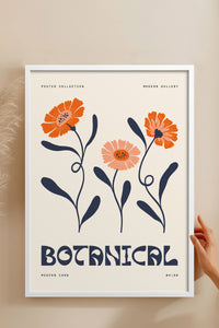 HOMEPACK Ahşap Çerçeveli Tablo Çerçeveli Poster Sanatsal Modern Duvar Dekoru FLOWER-160