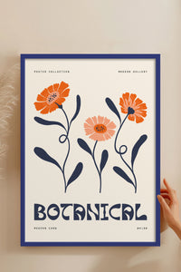 HOMEPACK Ahşap Çerçeveli Tablo Çerçeveli Poster Sanatsal Modern Duvar Dekoru FLOWER-160