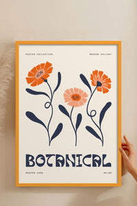 HOMEPACK Ahşap Çerçeveli Tablo Çerçeveli Poster Sanatsal Modern Duvar Dekoru FLOWER-160