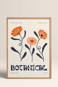 HOMEPACK Ahşap Çerçeveli Tablo Çerçeveli Poster Sanatsal Modern Duvar Dekoru FLOWER-160