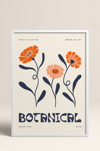 HOMEPACK Ahşap Çerçeveli Tablo Çerçeveli Poster Sanatsal Modern Duvar Dekoru FLOWER-160