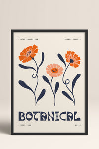 HOMEPACK Ahşap Çerçeveli Tablo Çerçeveli Poster Sanatsal Modern Duvar Dekoru FLOWER-160