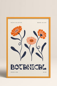 HOMEPACK Ahşap Çerçeveli Tablo Çerçeveli Poster Sanatsal Modern Duvar Dekoru FLOWER-160