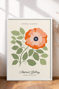 HOMEPACK Ahşap Çerçeveli Tablo Çerçeveli Poster Sanatsal Modern Duvar Dekoru FLOWER-161
