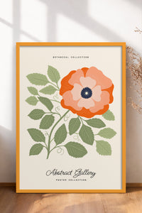 HOMEPACK Ahşap Çerçeveli Tablo Çerçeveli Poster Sanatsal Modern Duvar Dekoru FLOWER-161