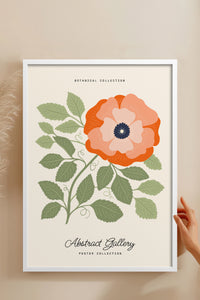HOMEPACK Ahşap Çerçeveli Tablo Çerçeveli Poster Sanatsal Modern Duvar Dekoru FLOWER-161
