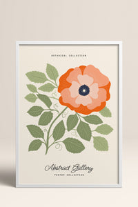 HOMEPACK Ahşap Çerçeveli Tablo Çerçeveli Poster Sanatsal Modern Duvar Dekoru FLOWER-161