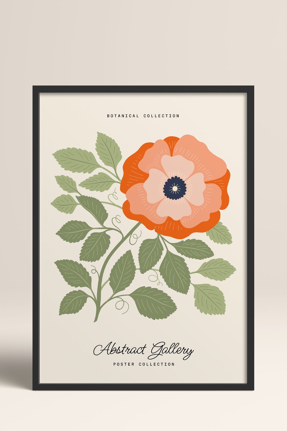 HOMEPACK Ahşap Çerçeveli Tablo Çerçeveli Poster Sanatsal Modern Duvar Dekoru FLOWER-161