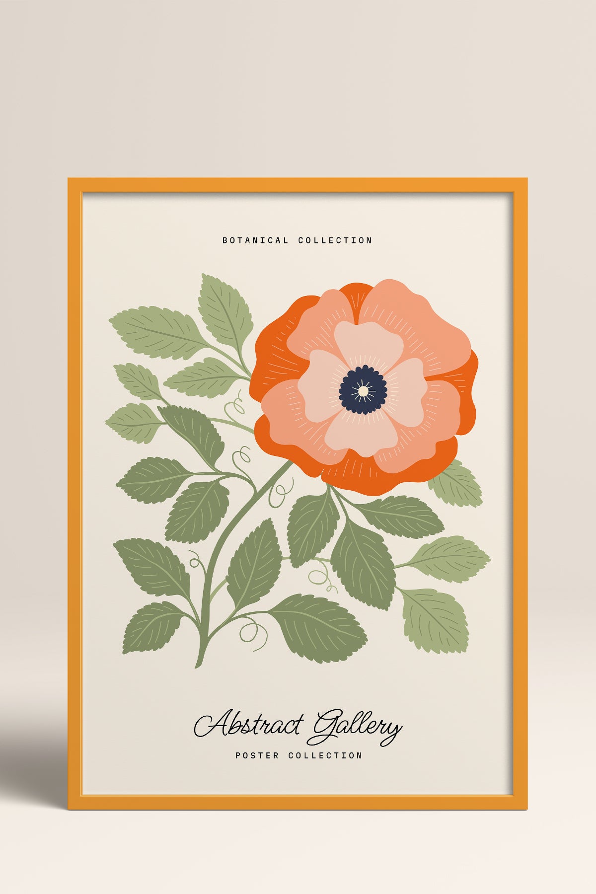 HOMEPACK Ahşap Çerçeveli Tablo Çerçeveli Poster Sanatsal Modern Duvar Dekoru FLOWER-161