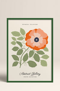 HOMEPACK Ahşap Çerçeveli Tablo Çerçeveli Poster Sanatsal Modern Duvar Dekoru FLOWER-161
