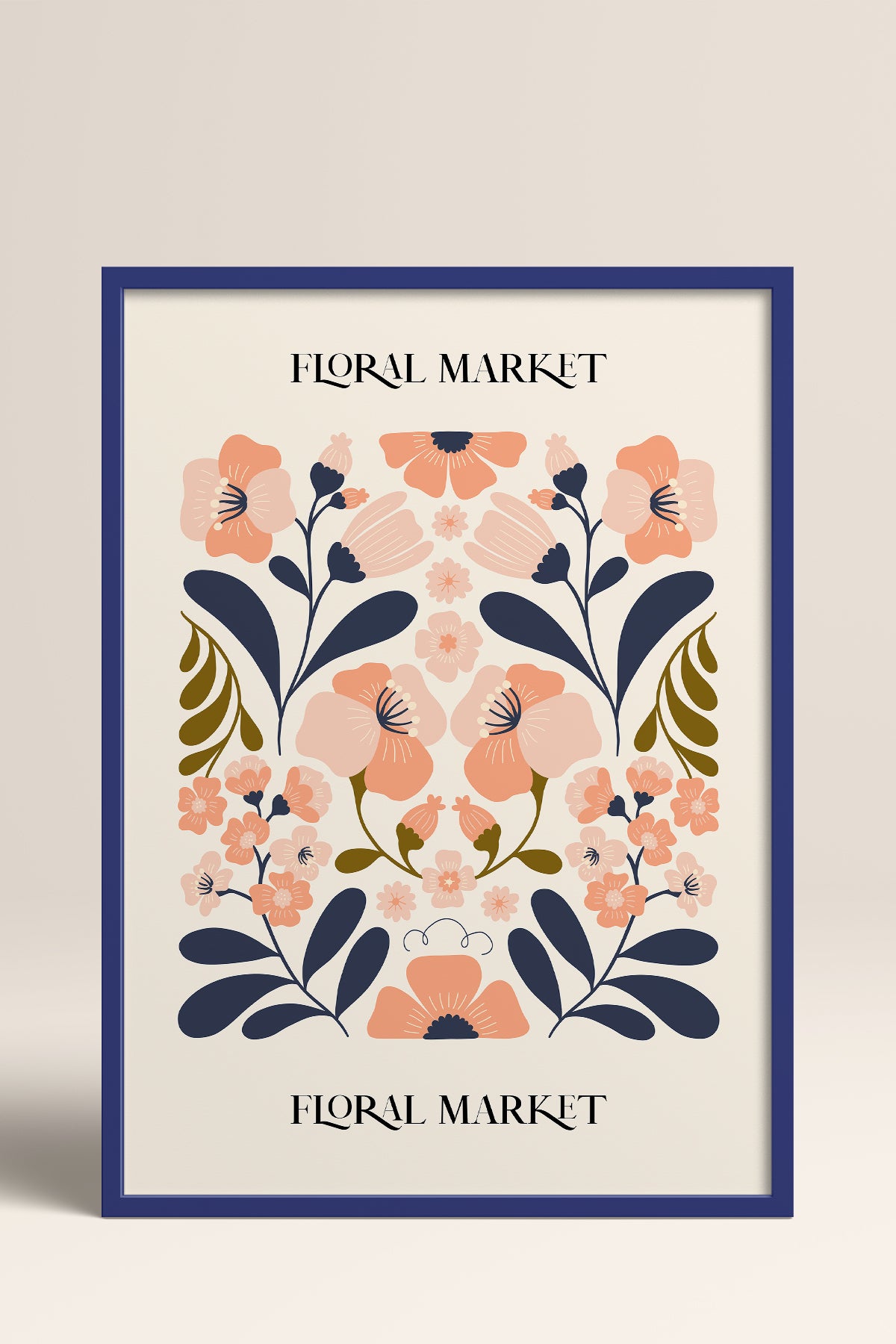 HOMEPACK Ahşap Çerçeveli Tablo Çerçeveli Poster Sanatsal Modern Duvar Dekoru FLOWER-162