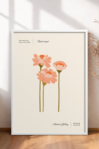 HOMEPACK Ahşap Çerçeveli Tablo Çerçeveli Poster Sanatsal Modern Duvar Dekoru FLOWER-163
