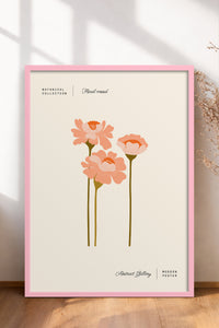 HOMEPACK Ahşap Çerçeveli Tablo Çerçeveli Poster Sanatsal Modern Duvar Dekoru FLOWER-163