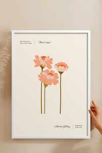 HOMEPACK Ahşap Çerçeveli Tablo Çerçeveli Poster Sanatsal Modern Duvar Dekoru FLOWER-163