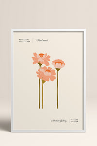 HOMEPACK Ahşap Çerçeveli Tablo Çerçeveli Poster Sanatsal Modern Duvar Dekoru FLOWER-163