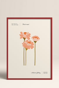 HOMEPACK Ahşap Çerçeveli Tablo Çerçeveli Poster Sanatsal Modern Duvar Dekoru FLOWER-163