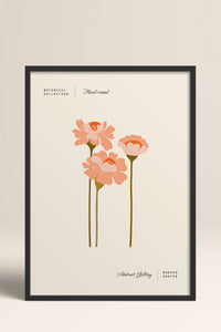 HOMEPACK Ahşap Çerçeveli Tablo Çerçeveli Poster Sanatsal Modern Duvar Dekoru FLOWER-163