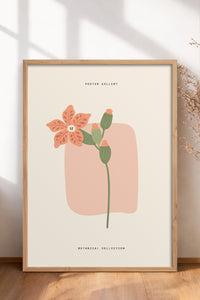 HOMEPACK Ahşap Çerçeveli Tablo Çerçeveli Poster Sanatsal Modern Duvar Dekoru FLOWER-164
