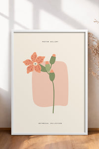 HOMEPACK Ahşap Çerçeveli Tablo Çerçeveli Poster Sanatsal Modern Duvar Dekoru FLOWER-164