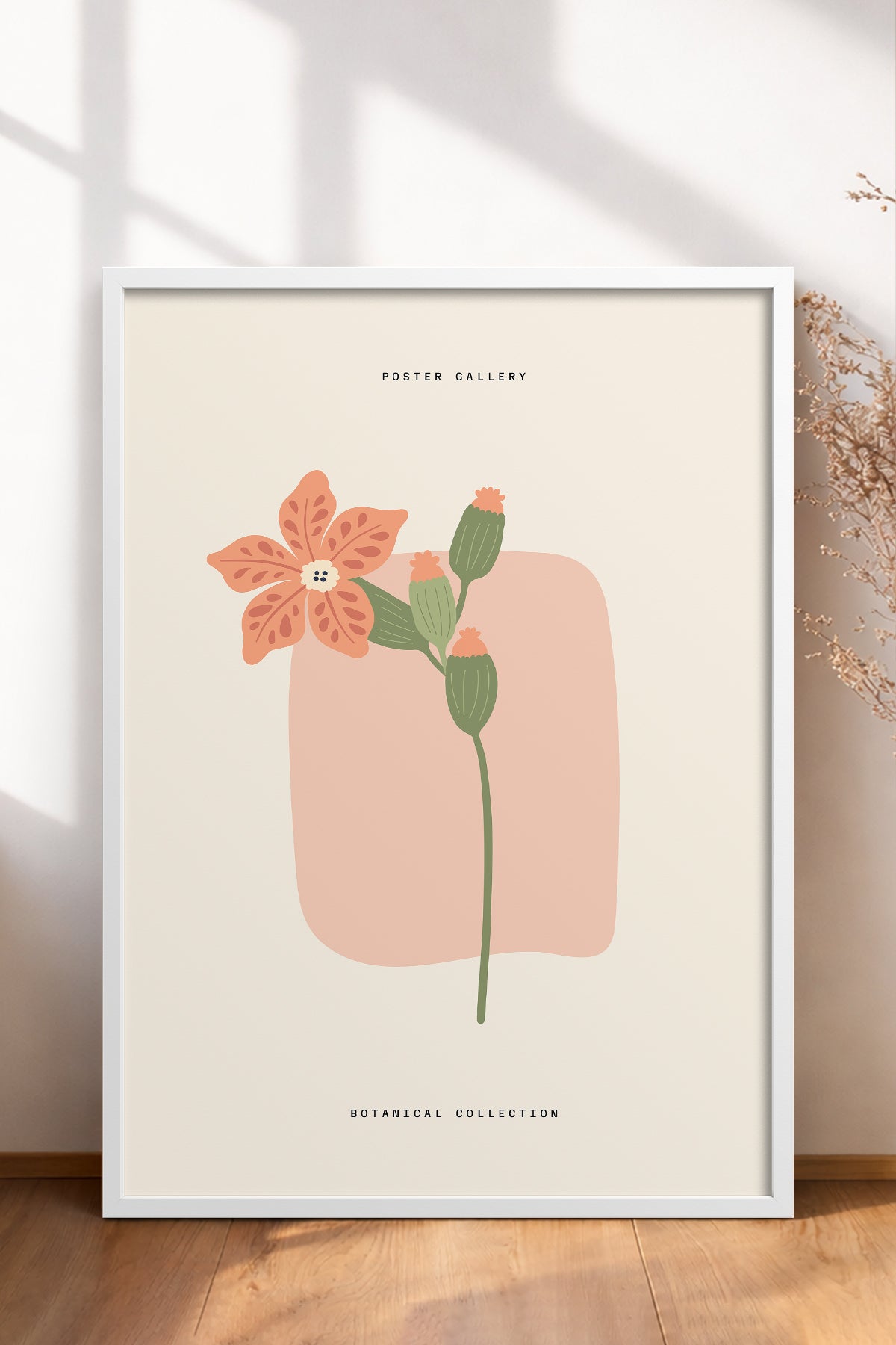 HOMEPACK Ahşap Çerçeveli Tablo Çerçeveli Poster Sanatsal Modern Duvar Dekoru FLOWER-164
