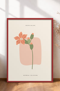 HOMEPACK Ahşap Çerçeveli Tablo Çerçeveli Poster Sanatsal Modern Duvar Dekoru FLOWER-164
