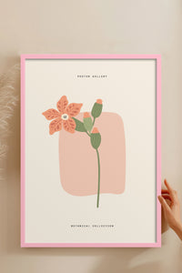 HOMEPACK Ahşap Çerçeveli Tablo Çerçeveli Poster Sanatsal Modern Duvar Dekoru FLOWER-164