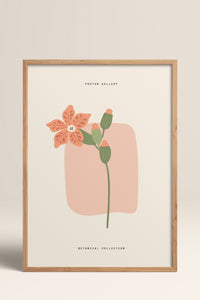 HOMEPACK Ahşap Çerçeveli Tablo Çerçeveli Poster Sanatsal Modern Duvar Dekoru FLOWER-164
