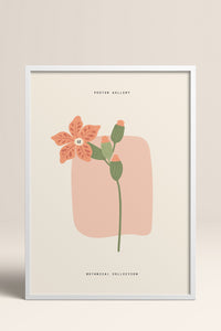 HOMEPACK Ahşap Çerçeveli Tablo Çerçeveli Poster Sanatsal Modern Duvar Dekoru FLOWER-164
